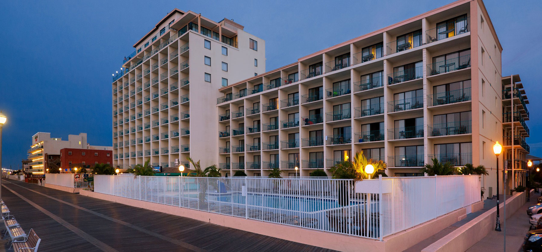 Hotel On The Ocean City Md Boardwalk Quality Inn Boardwalk