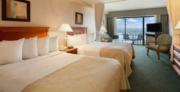 Oceanfront Efficiency Room at Quality Inn Boardwalk - Ocean City